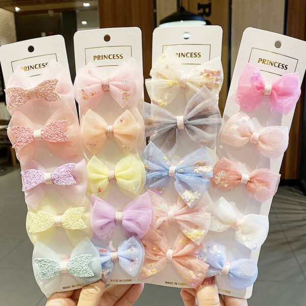 Girls' Bow Hair Clips (Set)